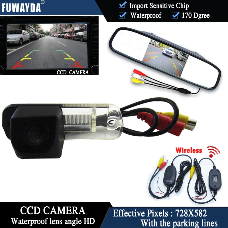 Автомобильная камера заднего вида FUWAYDA CCD + монитор для Benz C Class W203 E W211 CLS 300 W219 R350