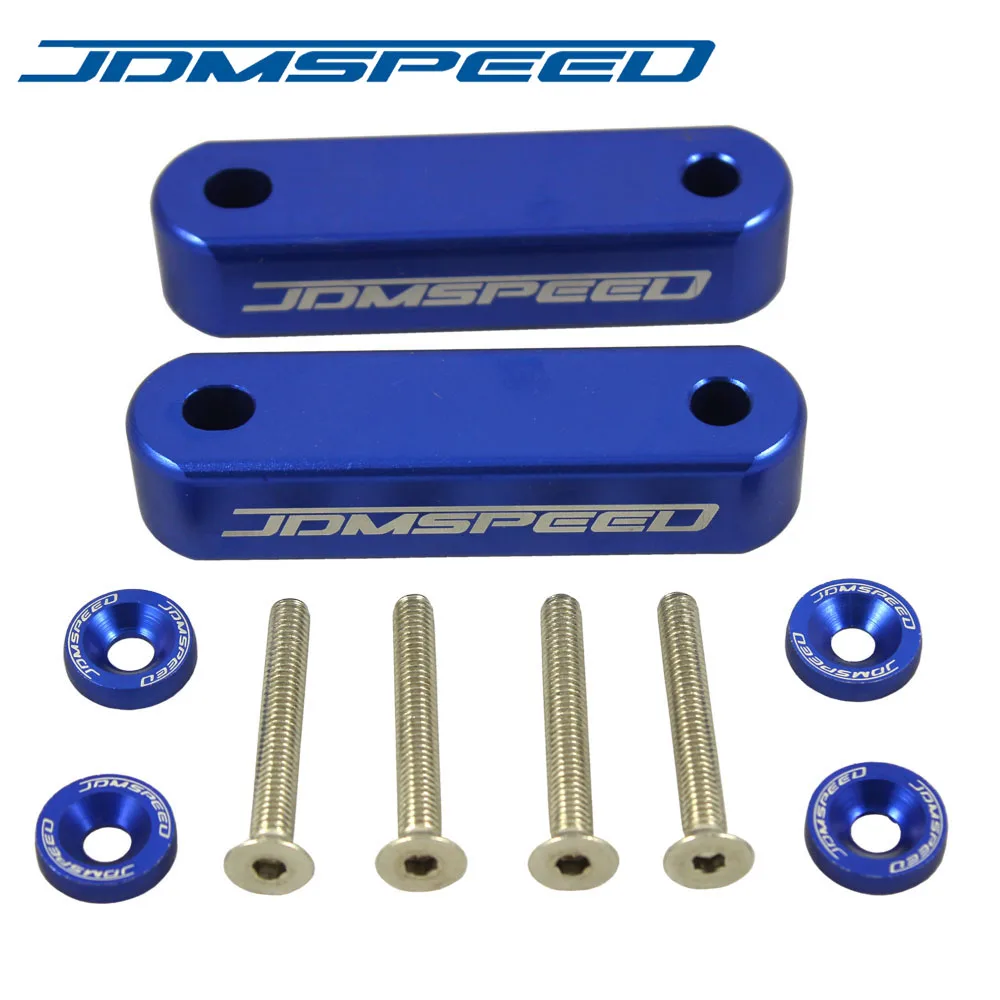 JDMSPEED BLUE BILLET HOOD RISERS SPACERS FOR HONDA CIVIC 1988-2000 EF EG EK | Автомобили и мотоциклы