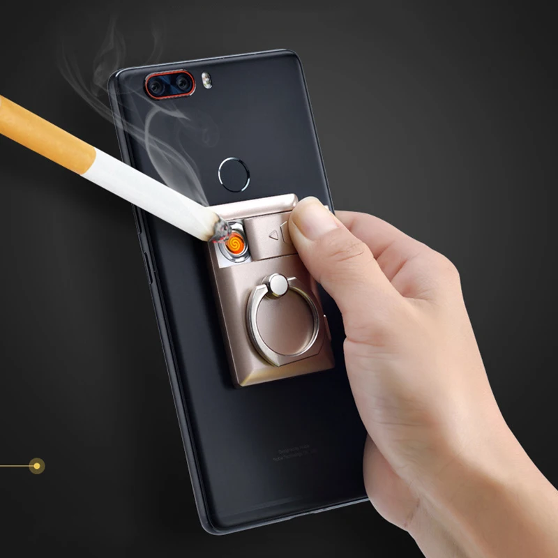 Тонкий Кронштейн для мобильного телефона Зажигалка металлическая usb зарядка зажигалки перезаряжаемая электрическая зажигалка ветронепроницаемые гаджеты подарок для женщин