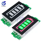 Модуль индикатора емкости литиевых аккумуляторов 1 S 1 Series, 3,7 в, зеленый дисплей, тестер мощности аккумулятора электромобиля, Li-po Li-ion