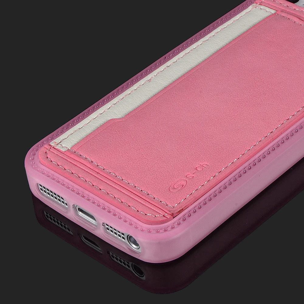 Чехол-подставка из искусственной кожи с полным покрытием для Apple iPhone 5 | Мобильные