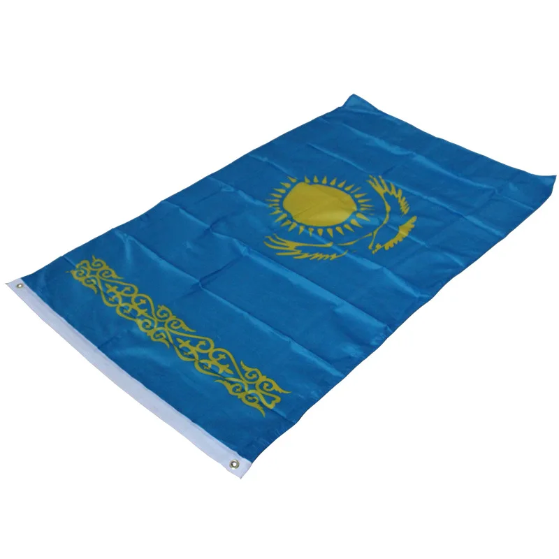 Флаг Казахстана 150x90 см флаг знамя на заказ Национальный подвесной Крытый