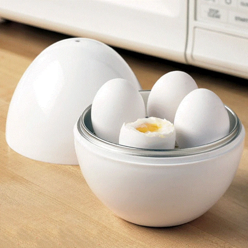 

Adjustable cute Microwave Egg Steamer Boiler Cooker Easy Quick 5 Minutes Hard Or Soft Boiled