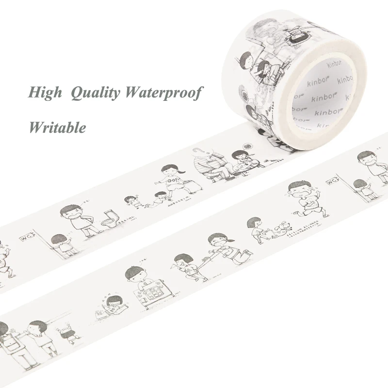 Декоративная Маскировочная лента Kinbor A lovely Boy's Day DIY Crafts Washi Tape для скрапбукинга