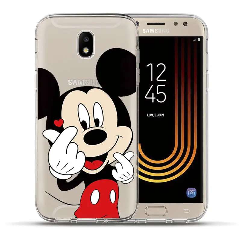 1155 Милый чехол с принтом Микки и Минни для samsung Galaxy J3 J5 J7 J2 Pro J6 Prime G530 милого чехол из ТПУ с изображением героев мультфильмов чехол Etui - Цвет: 1155