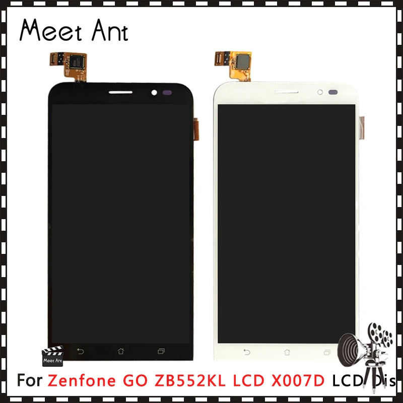 Высококачественный ЖК дисплей 5 дюйма для Asus Zenfone GO ZB552KL X007D с сенсорным экраном и