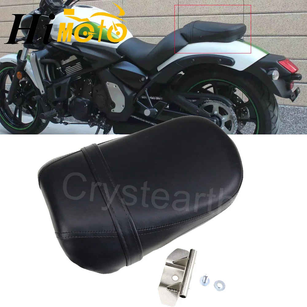 

Motorcycle Black Seats Cover Cafe Racer Seat Pillion Rear Passenger Seat For Kawasaki Vulcan 650 VN650 2015 2016 2017