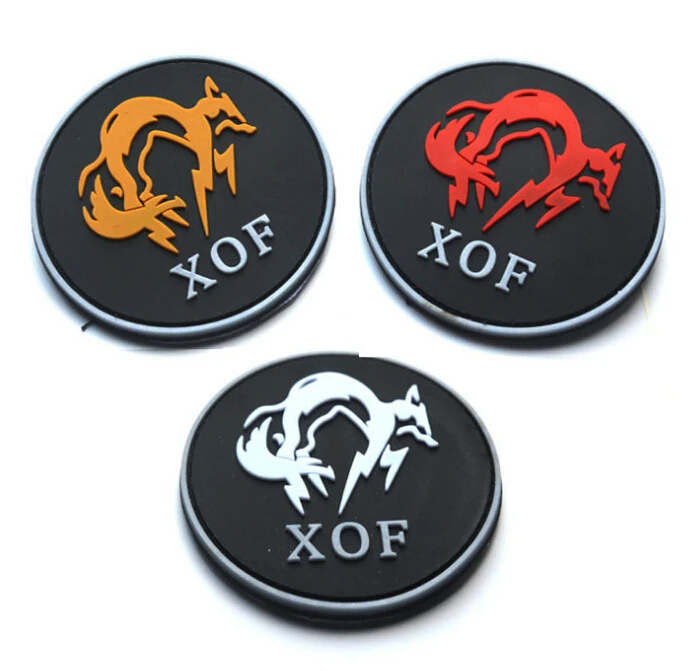 Fox специальный значок силы MGS PVC 3D тактическая пластырь Женская резиновая детская