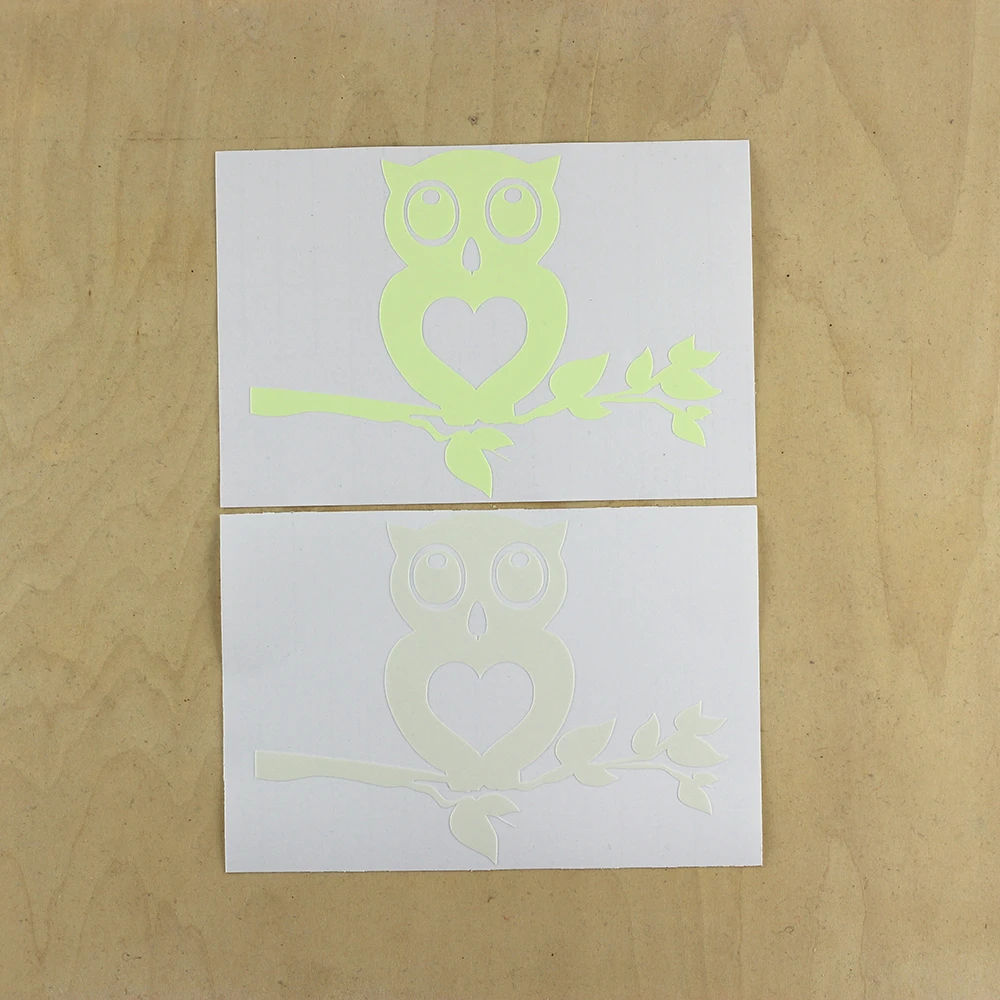 С рисунком Совы светящийся выключатель Стикеры Home Decor Светящиеся Настенные