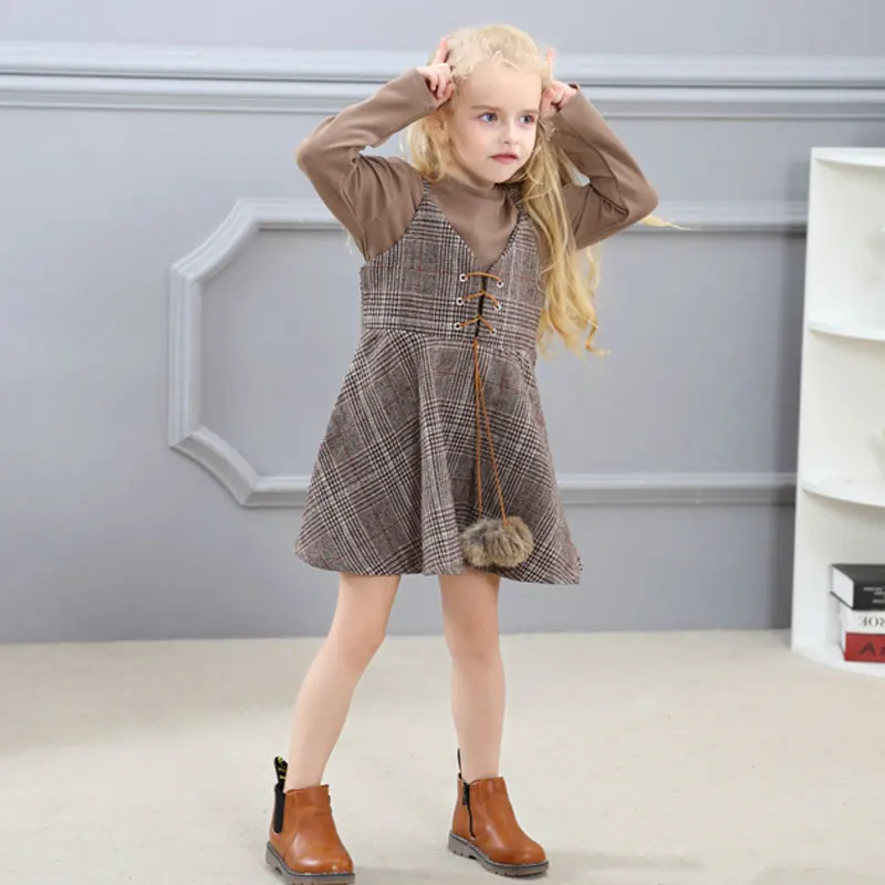 2 шт. детское платье в клетку с рисунком кролика | Детская одежда и обувь