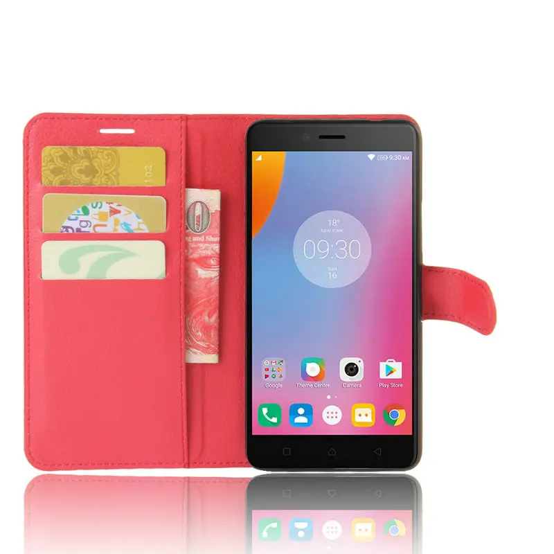 Для Lenovo K6 Мощность Бумажник Флип кожаный чехол для Lenovo K6 Примечание(Vibe K6 Примечание) k53a48 кожа телефон чехол с подставкой ETUI>