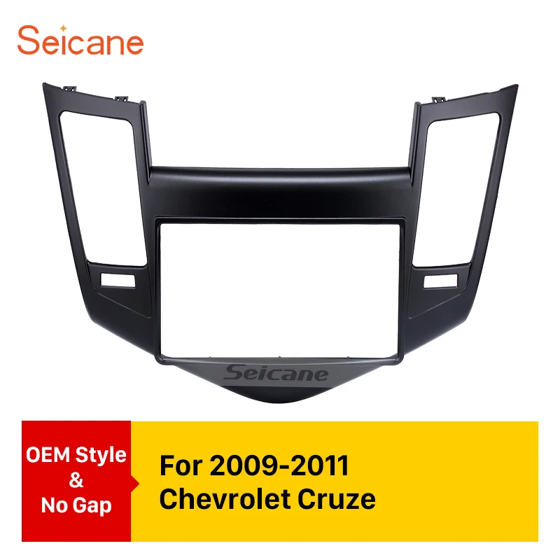 Seicane 2 Din Автомобильная рамка для радио фасции 2009 2011 Chevrolet Cruze Модифицированная