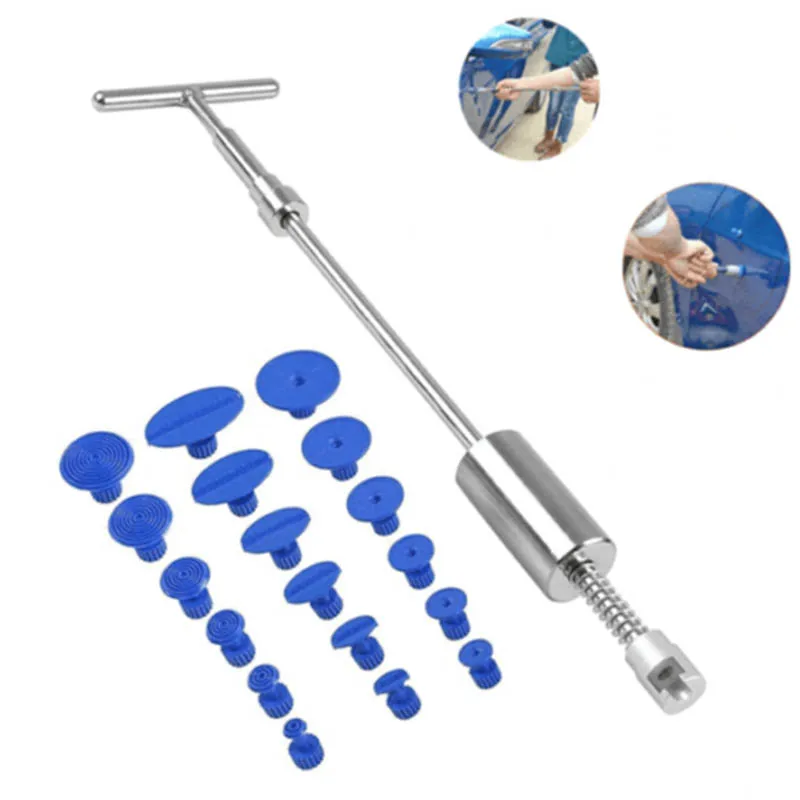

Slide Hammer T-Puller Bar Car Dent Remover Repair Tool+18pcs Pulling for Lifter Paintless Removal F-Best