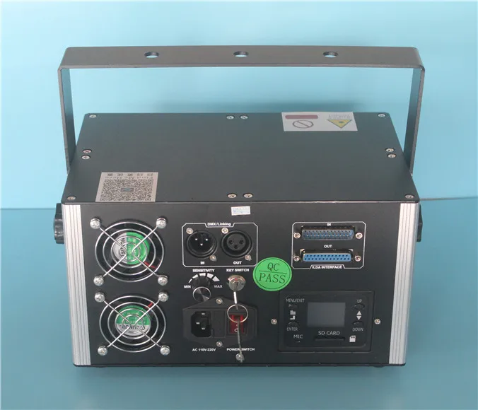 Сценическое освещение SD карты Голографический лазерный фейерверк проектор dj