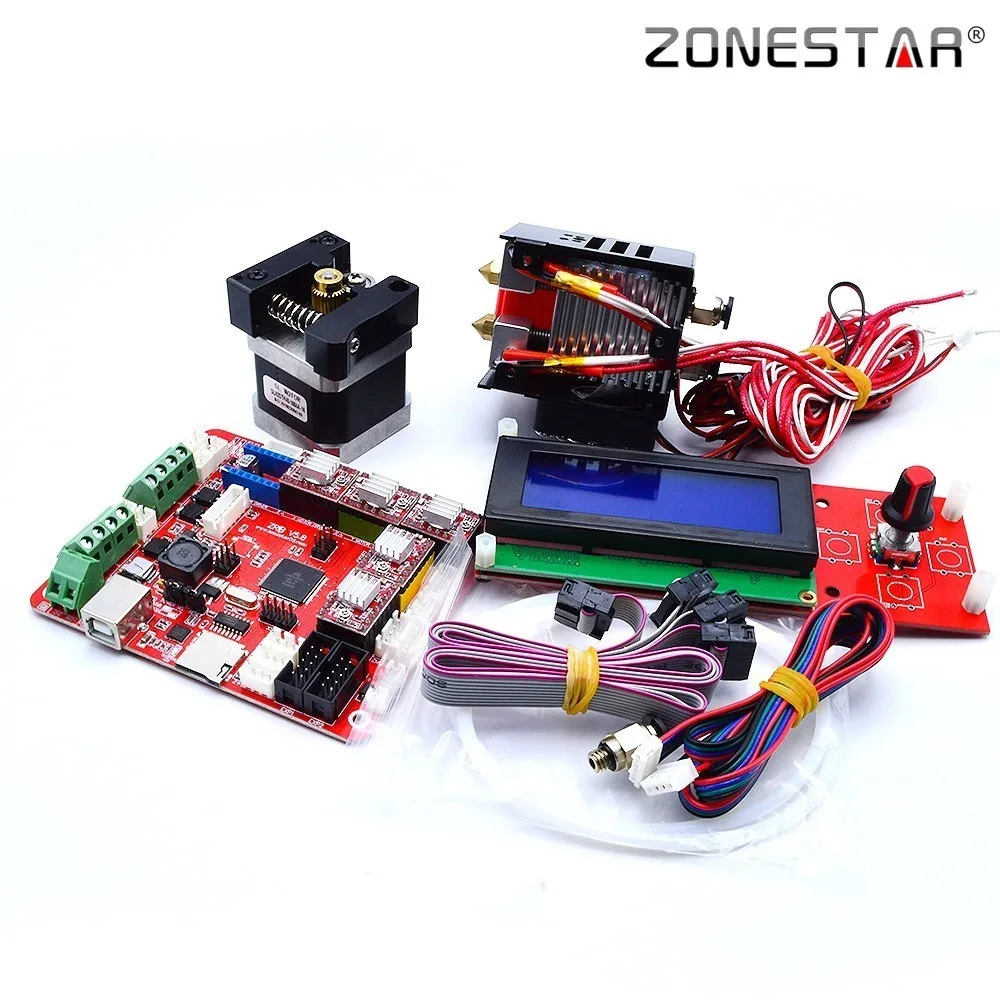 3D принтер ZONESTAR набор для самостоятельного обновления двух трех цветов 2 в 1 3