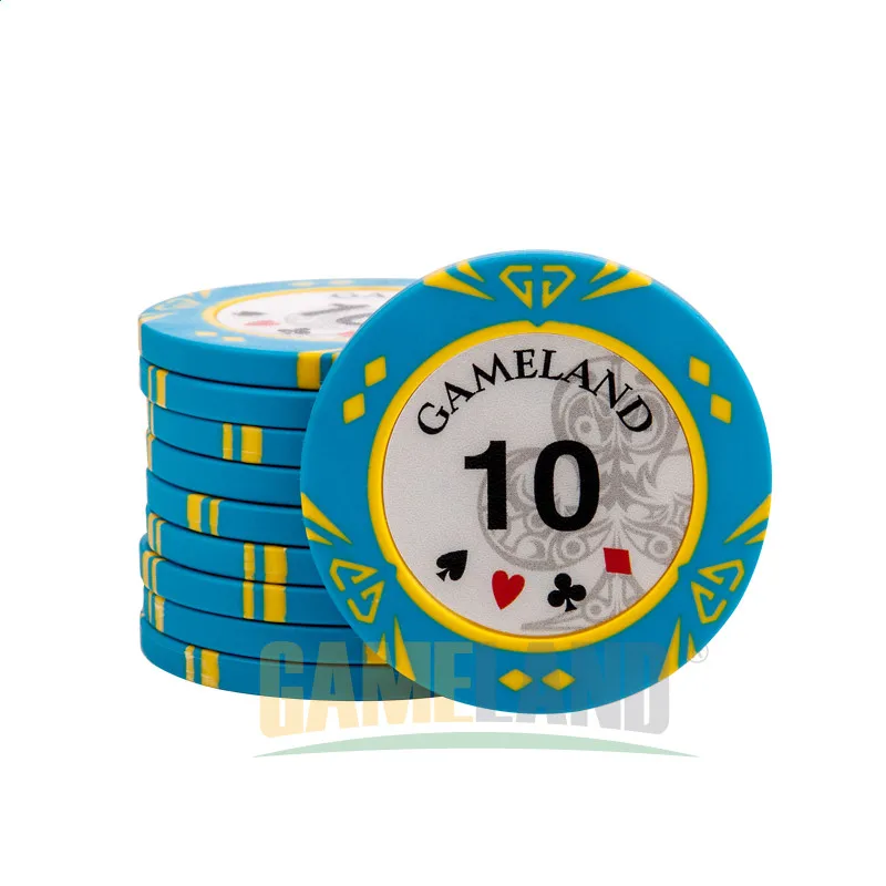Фишки казино Monte Carlo Poker Для Покера Чип Металла Алмазов 14 г Клей + Железо Техасский