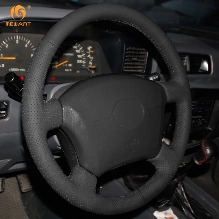 Для Toyota Land Cruiser Tacoma 4runner Sienna секвойи Highlander Camry GX470 LS400 черная искусственная кожа крышка рулевого колеса