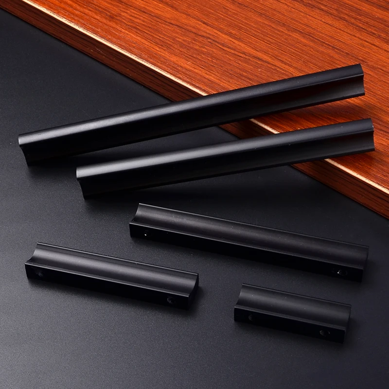 Простые дверные ручки из алюминиевого сплава модернизированные для ящика шкафа