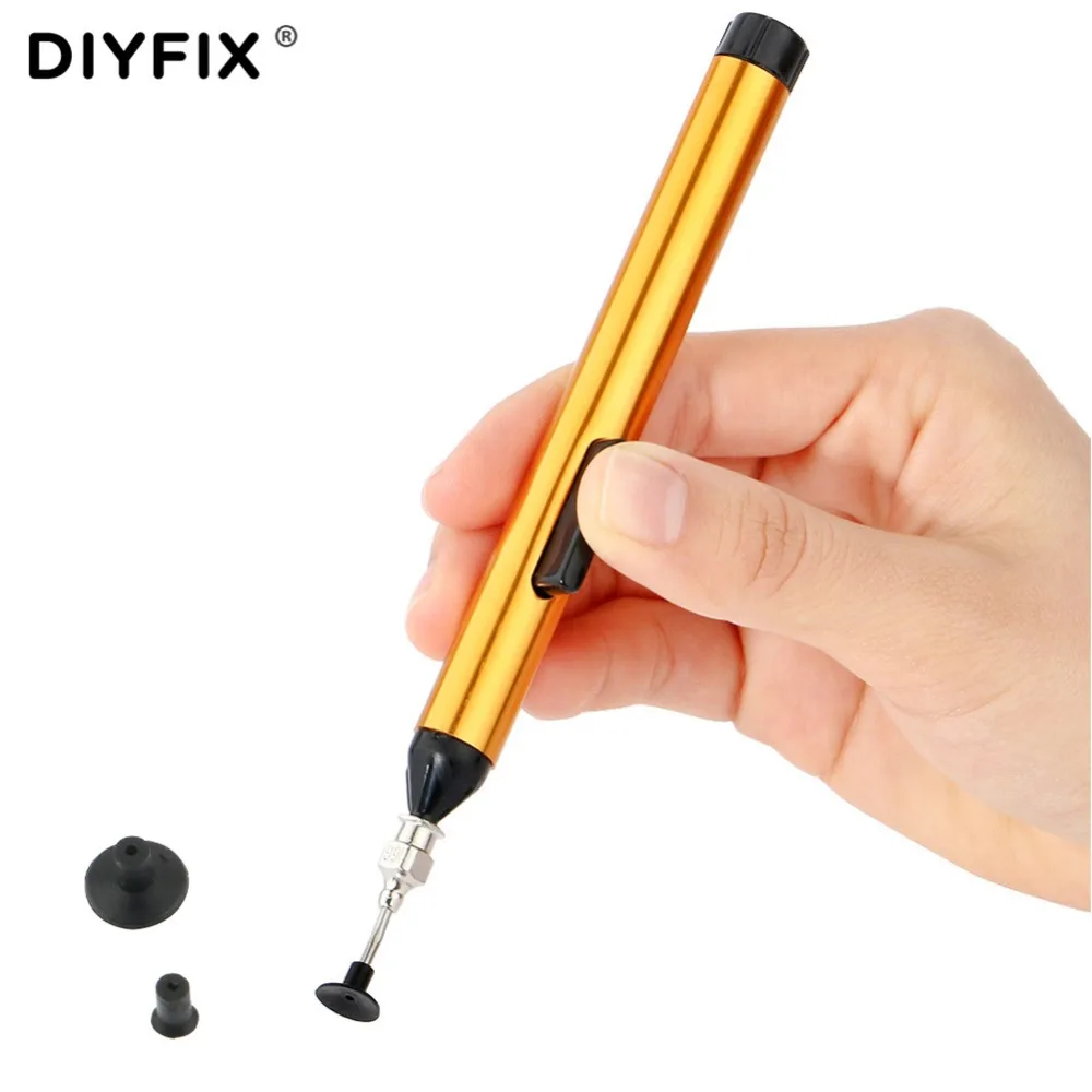 DIYFIX SMD IC вакуумная всасывающая ручка для удаления Присоска инструмент для поднятия припоя распайки электроники ручной инструмент для ремонта набор