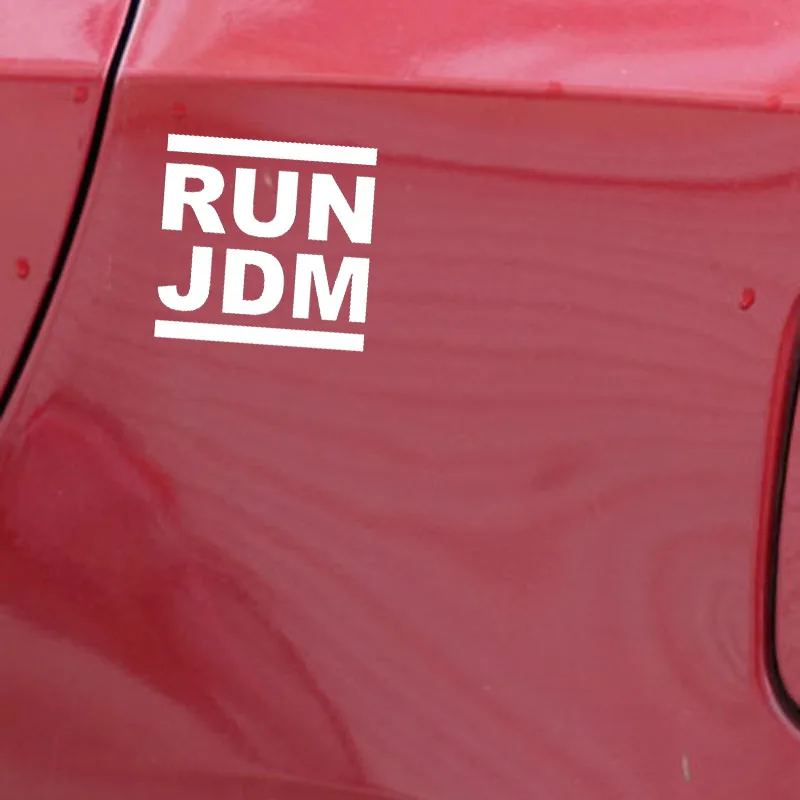 YJZT 13.5X13CM RUN JDM индивидуальная Автомобильная Наклейка Виниловая наклейка