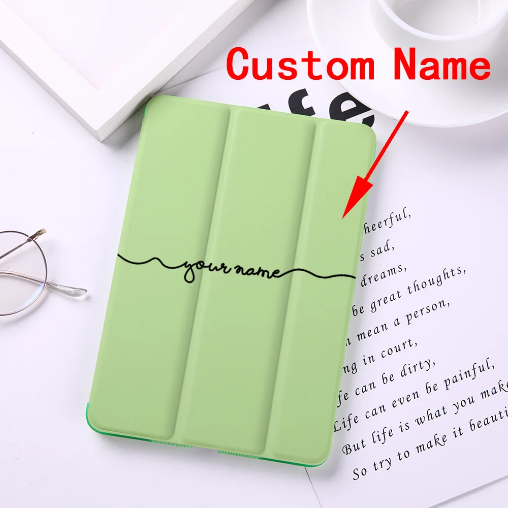 DIY Имя фото изменяющаяся прозрачность PU Печать переворачивающийся стол жесткий