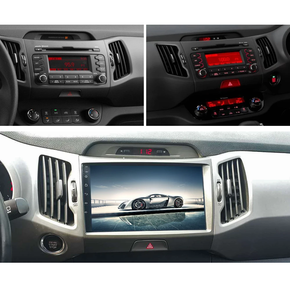 Sinosmart автомобильный радиоприемник с навигацией GPS для Kia KX5 Sportage QL/R 2010 2011 2012 2015 2016