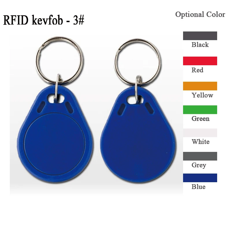 Rfid брелок с индивидуальными принтами 13 56 мГц f08 fm1108 синий красный желтый зеленый