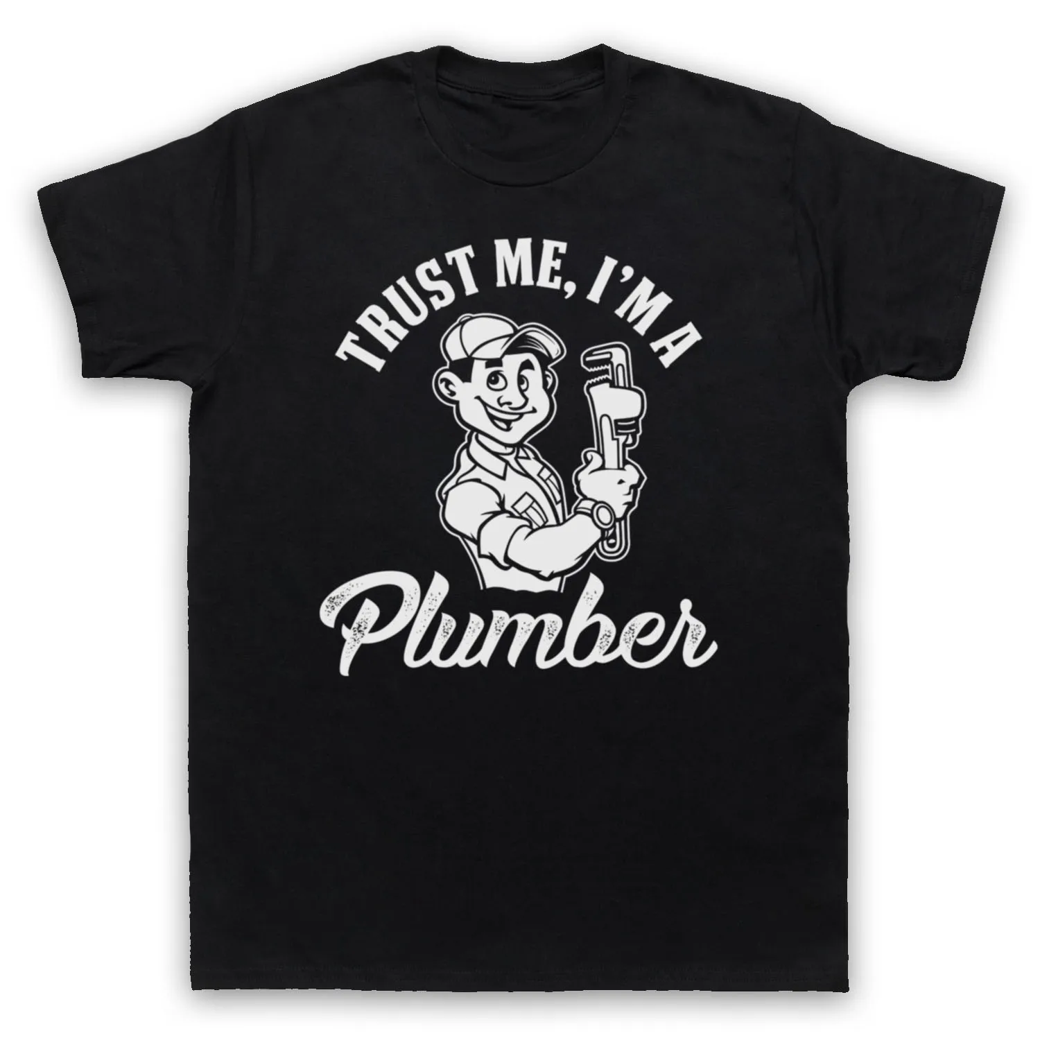 Футболка мужская с надписью Trust Me I A Plumber смешная одежда для работы смешной