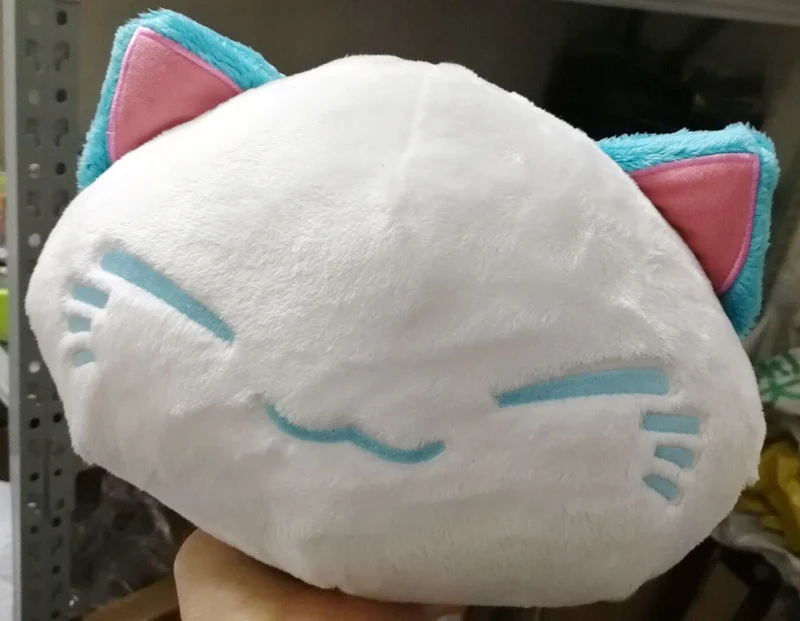 L 28 см мультфильм Nemuneko роза серии спящий Кот Мягкие плюшевые куклы игрушки Kawaii Neko кошка животных Подушка - Цвет: L