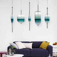 chandelier postmodern glass ocean designer led pendant lamps bar hotel restaurant bedroom sitting room lights