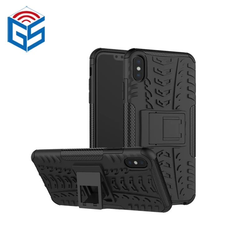 2 в 1 ТПУ и PC Kickstand чехол-гибрид Прочный чехол для iPhone XS Max XR Бесплатная доставка |