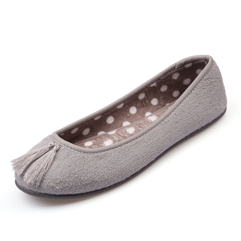 RASS/мягкие бархатные слипоны кораллового цвета сезон осень-зима женские домашние