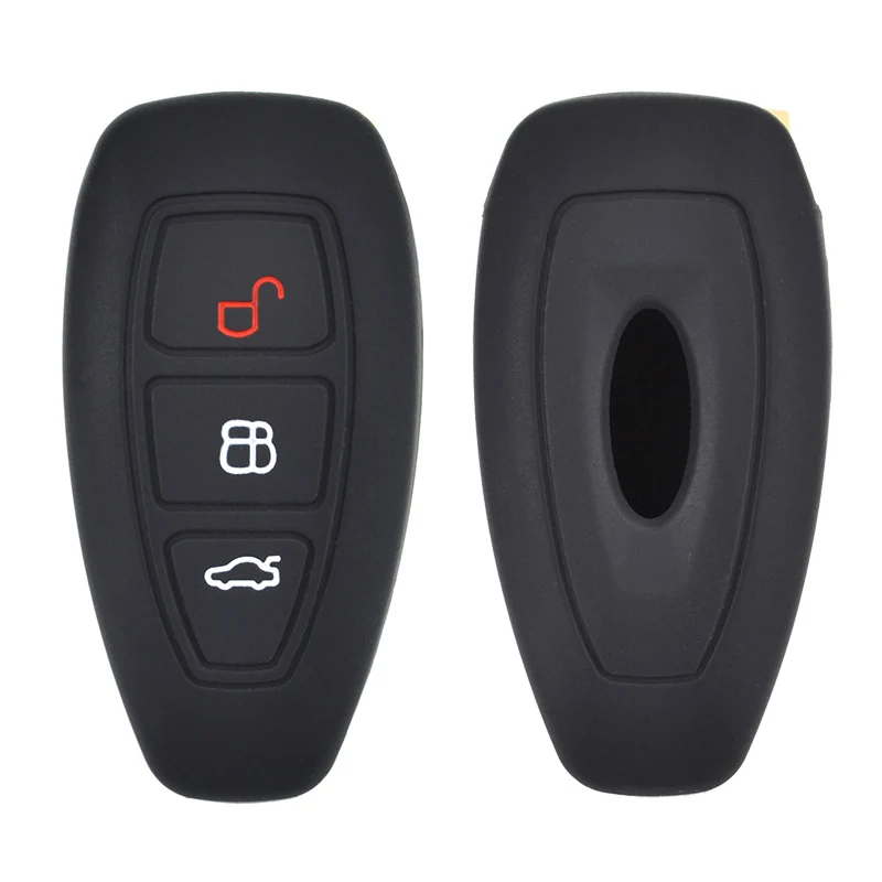 Фото Силиконовый чехол для ключей для Ford Focus RS Fiesta Mondeo Kuga B-Max Grand C-Max Galaxy, чехол для ключей без ключей №3