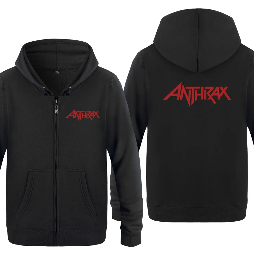 ANTHRAX рок группа толстовки для мужчин флис на молнии кардиганы для женщин толстовки с капюшоном - Цвет: HEY HOT