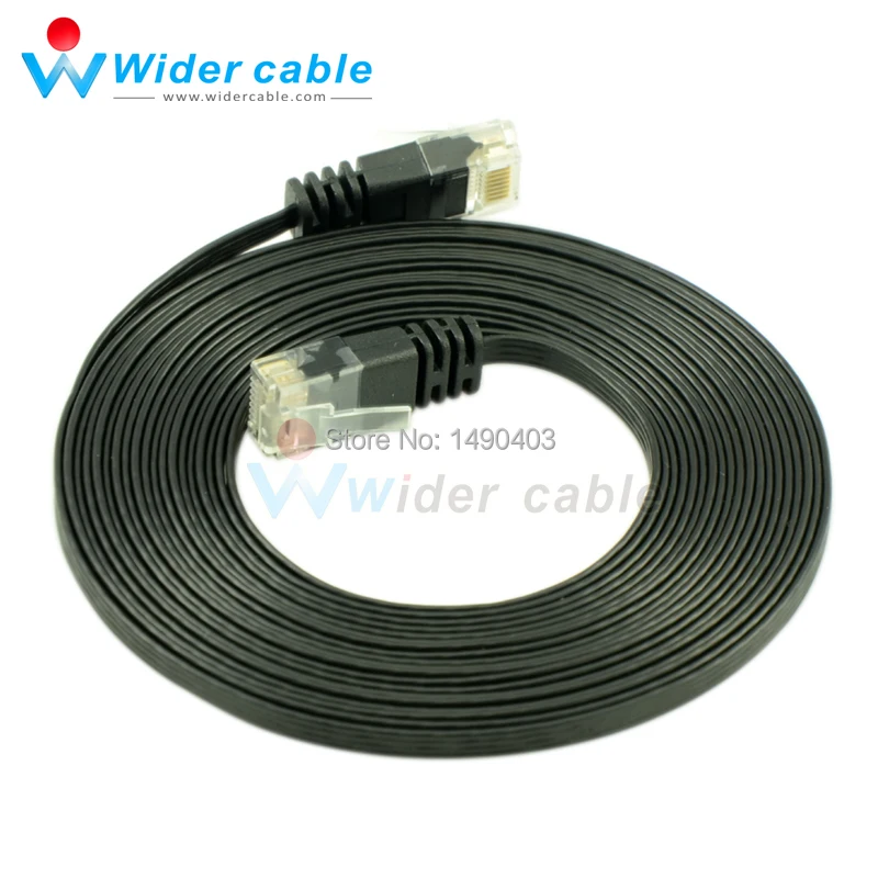 5 м высокая производительность 32AWG плоский сетевой кабель Патч-корд голая медь