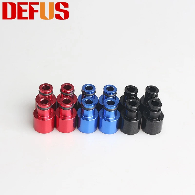 Комплект 4. Расширитель топливной форсунки для Honda Acura B16 B18 D16Z D16Y анодированное
