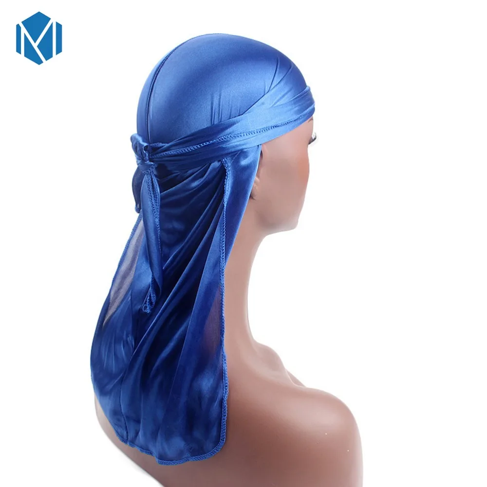 Шелковый Мужской Атласный парик Durags бандана пиратская шляпа бандо Женская