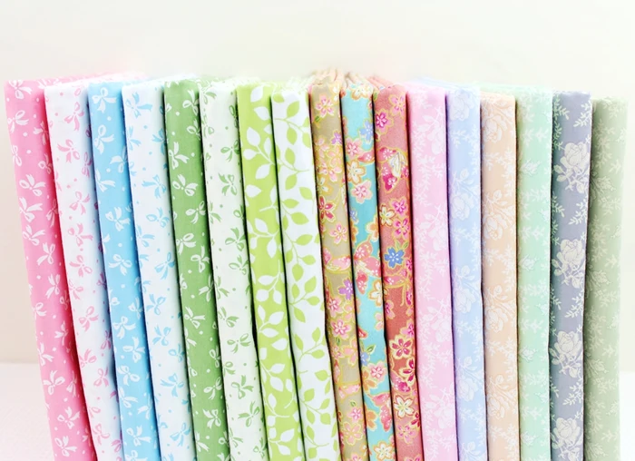 ССПМ 100% в виде цветка из хлопковой ткани Жир квартал для пошива одежды лоскутного