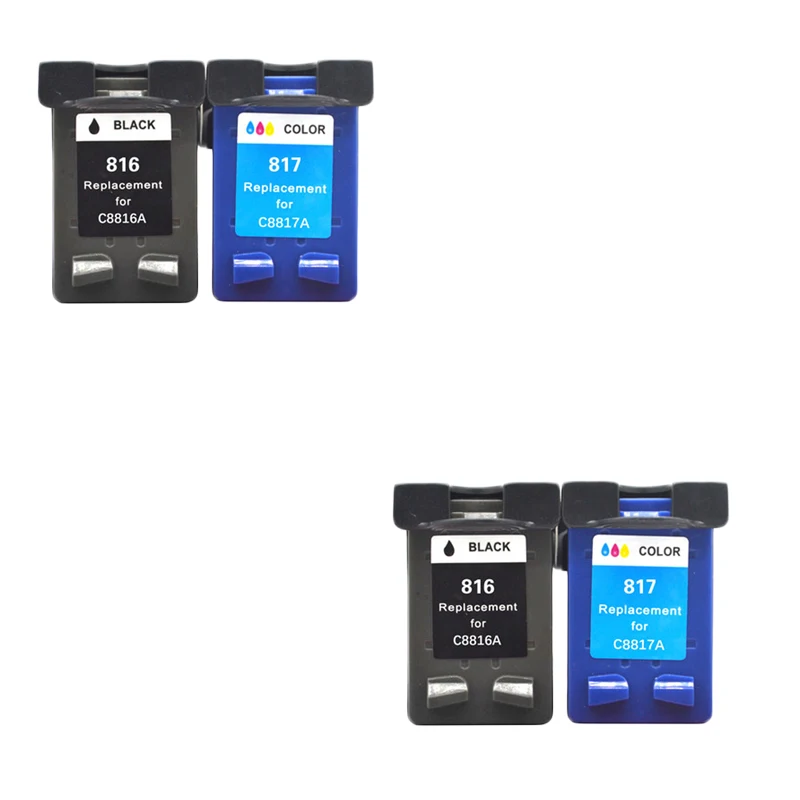 LuoCai совместим с фотооборудованием 816 817 C8816A C8817A DeskJet D2368 3500 3538 3558 3658 принтеры для HP816
