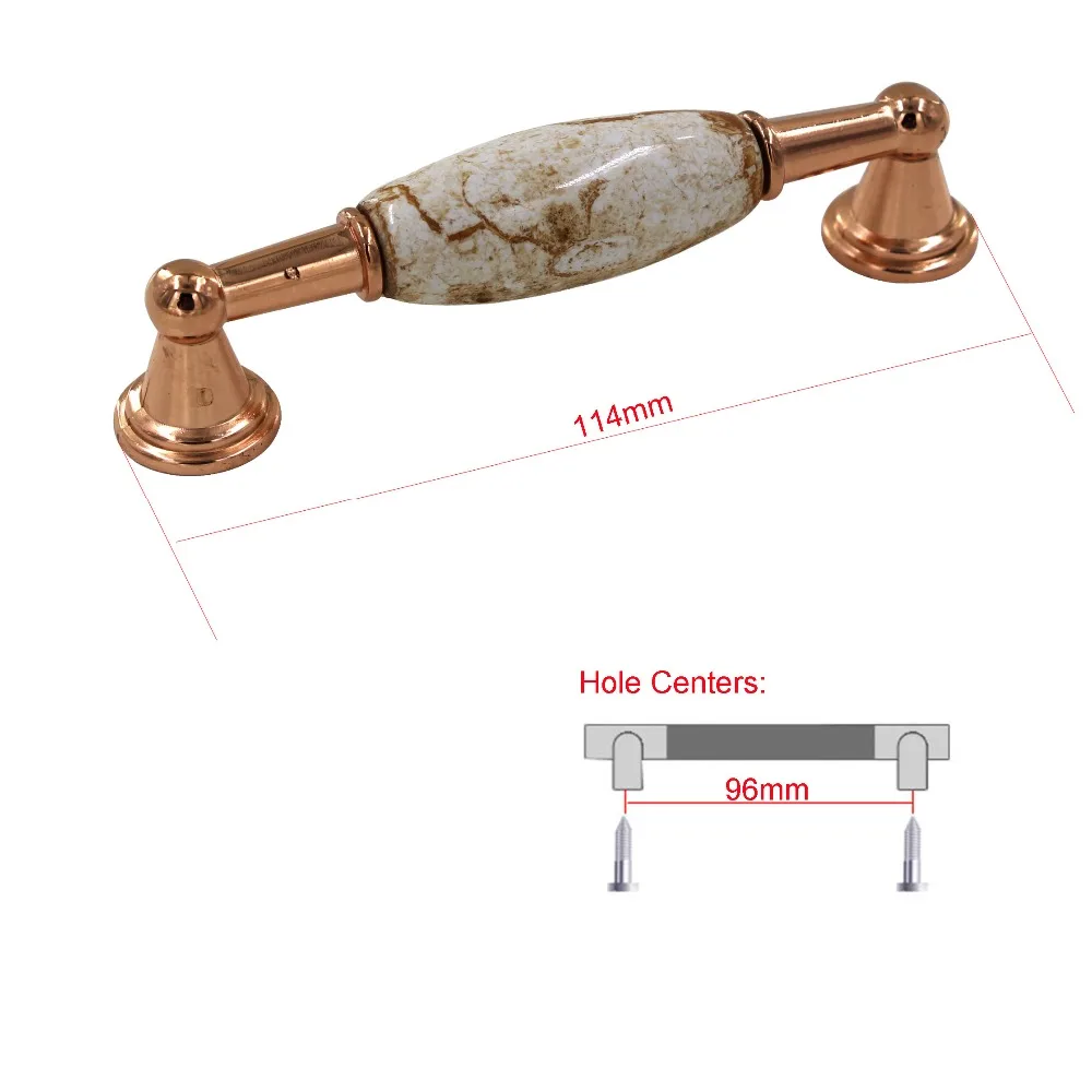 2 шт. фарфоровые ручки для мебели 96 мм Шаг отверстия мебельная керамическая ручка