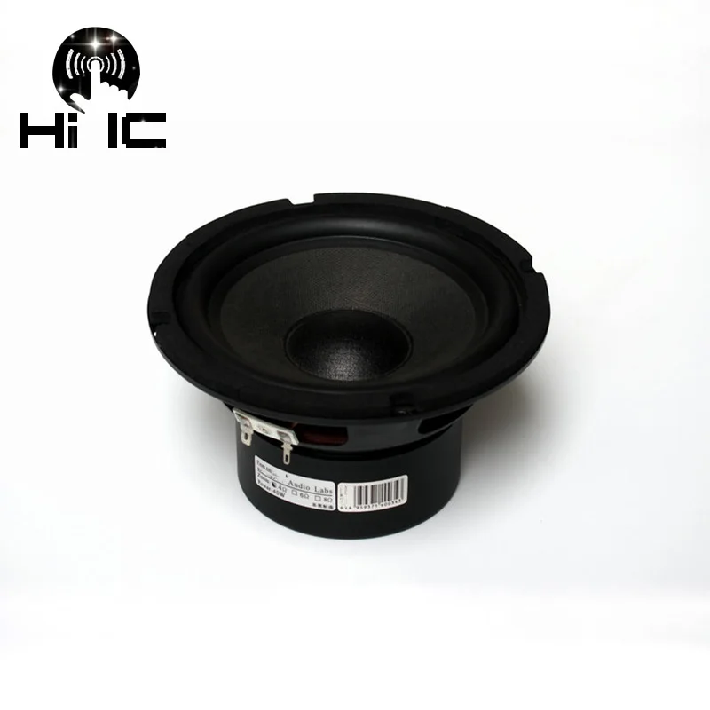 1 шт. 6 5 дюймов 70 Вт HiFi сабвуфер Динамик wooferaudio басовый 4ohm/8ohm|Аксессуары для
