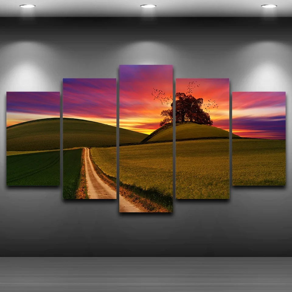 5 шт. настенные картины на холсте с принтом|prints pictures|painting treecanvas prints |