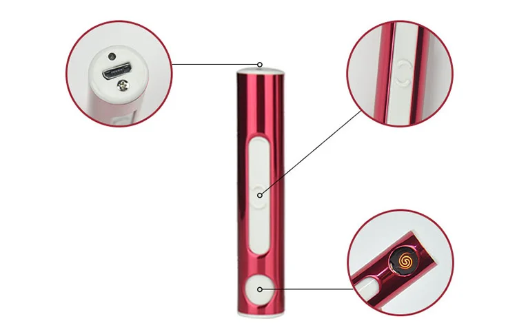 Новинка USB-зажигалки мини беспламенная электронная сигаретная зажигалка с