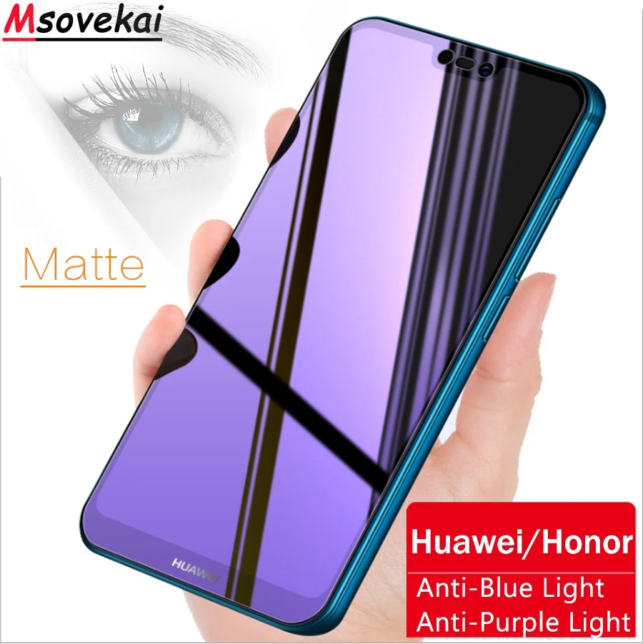 Закаленное стекло для Huawei P Smart 2019 Nova 4 Enjoy 9 Honor 10 Lite 8X Max View20 Magic 2 матовая защита