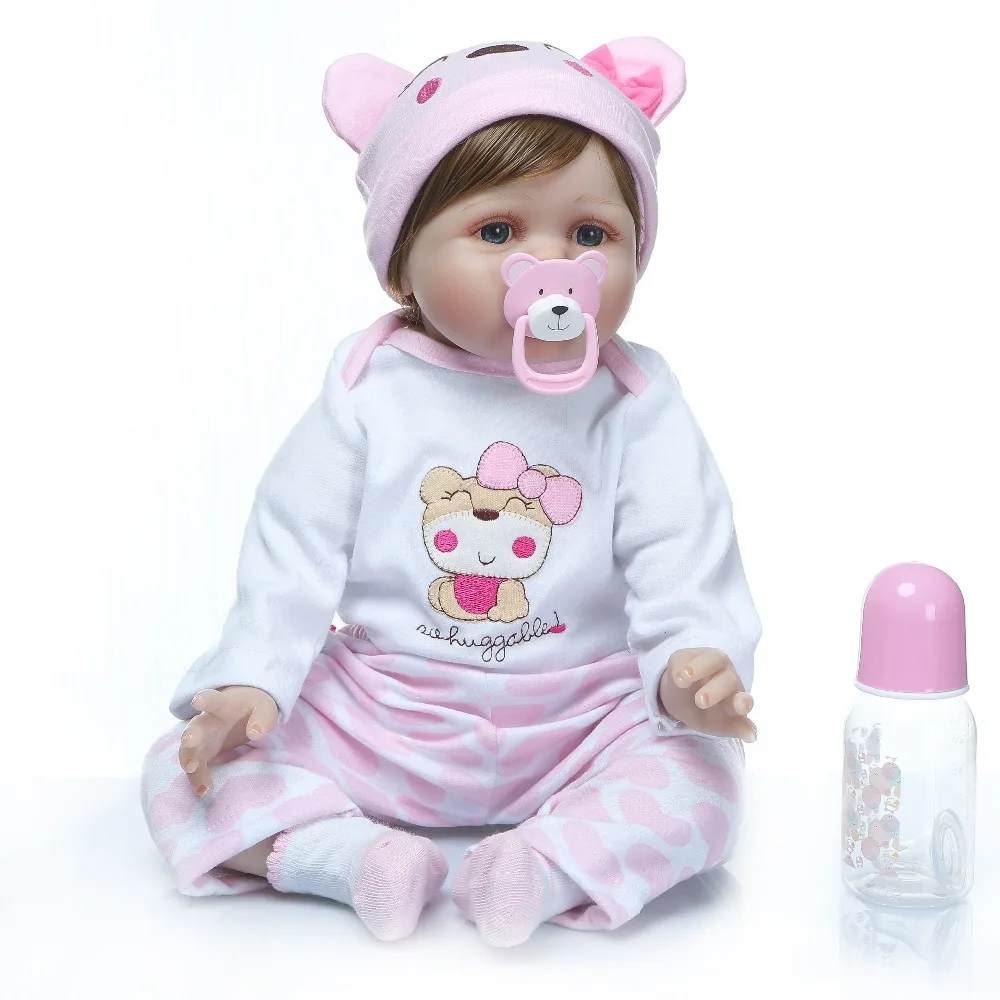 NPK куклы для маленьких девочек Мягкие силиконовые Boneca Reborn Brinquedos Bonecas bebes reborn подарки на день детей игрушки на кровать