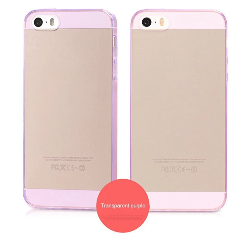 OLLIVAN Soft Silicon Transparent Case For iPhone 7 8 Plus 6 6s Full Cover Clear 5 5s SE Ultra Thin TPU Capa |