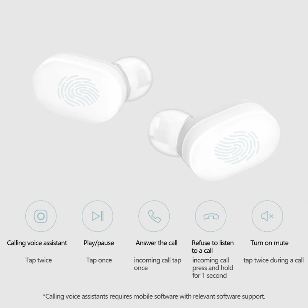 TWS наушники вкладыши Xiaomi Mi AirDots гарнитура Bluetooth 5 0 молодежная версия Hands free с