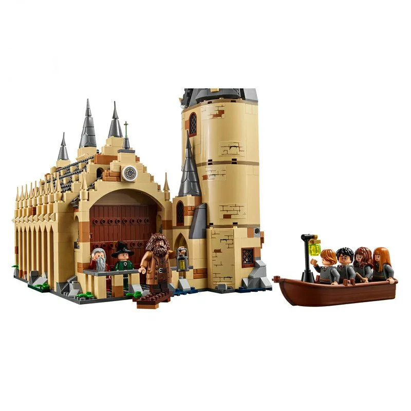 The 75954 Hogwarts Great Wall набор модель строительные блоки дом Детская игрушка для подарка