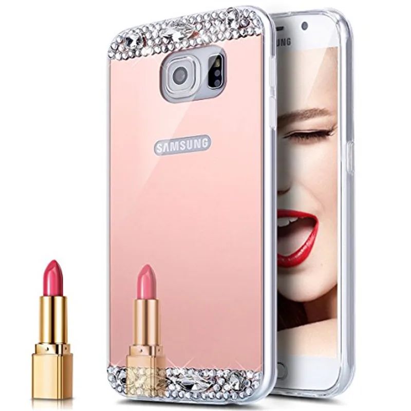 Роскошный 3D Алмазный зеркальный чехол для Samsung Galaxy S10 5G S9 S8 S7 S6 Edge Plus J1 J3 J5 J7 2016 A3 A7 A5