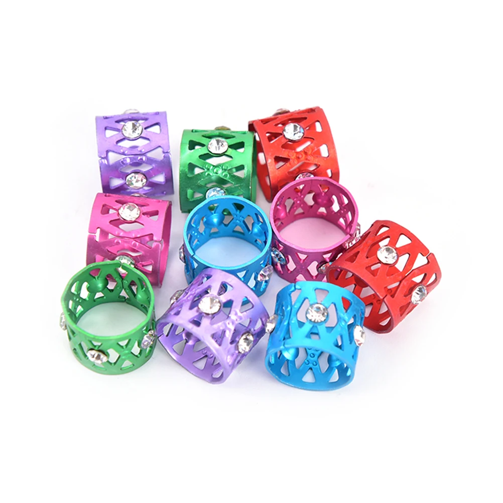 10 шт. Регулируемый инструмент для наращивания волос металлическая оплетка